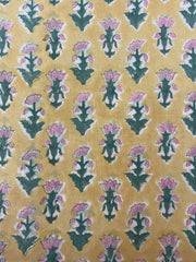Indian Cotton Block Print Fabric by the Yard -Sewing and Quilting Fabric - Rohiyaan